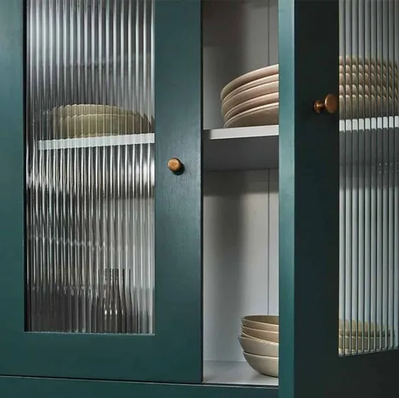 textured glass cabinet doors