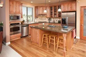 Kitchen with engineered or solid floors