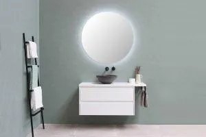 painting bathroom wall