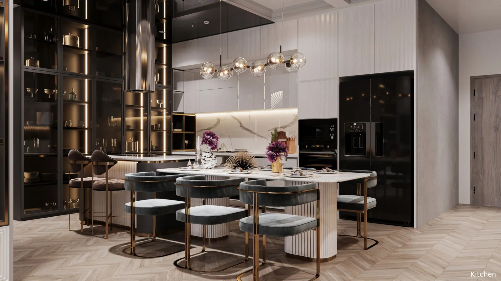 Clarksville Luxury Kitchen: Custom Cabinetry, Quartzite Countertops & Smart Appliances