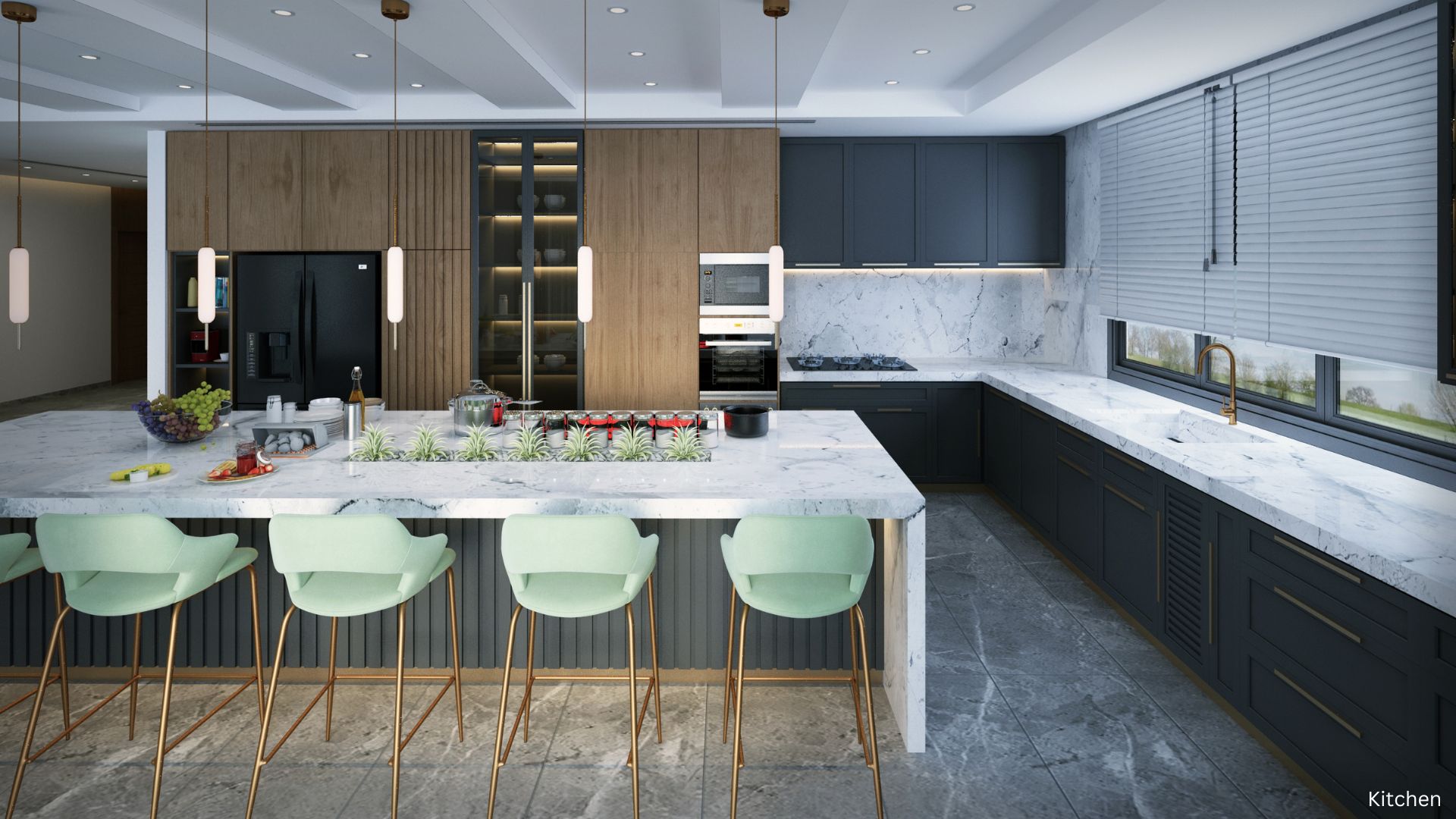 Clarksville Luxury Kitchen: Custom Cabinetry, Quartzite Countertops & Smart Appliances